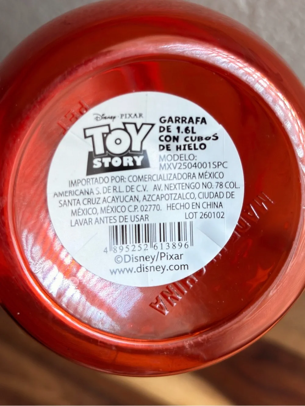 Tit story woody Red Cartoon Toy Story 1.5 L pitcher with ice cubes included